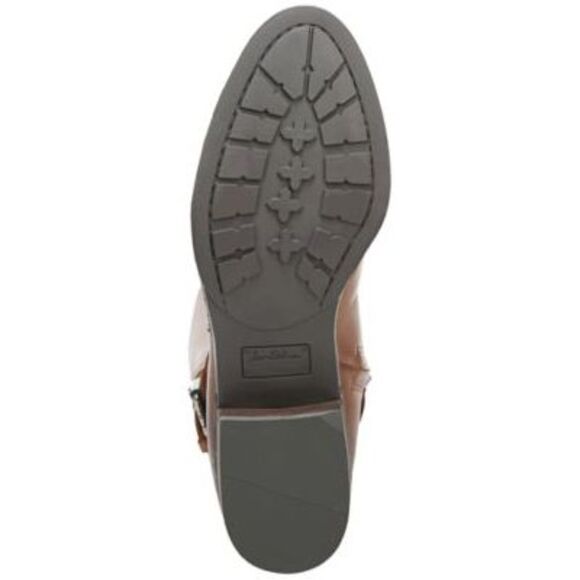 NWT SAM EDELMAN Womens Brown Paxten Round Toe Block Heel Riding Boot 8.5 M - Picture 4 of 5